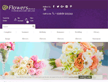 Tablet Screenshot of flowersdirect.ie